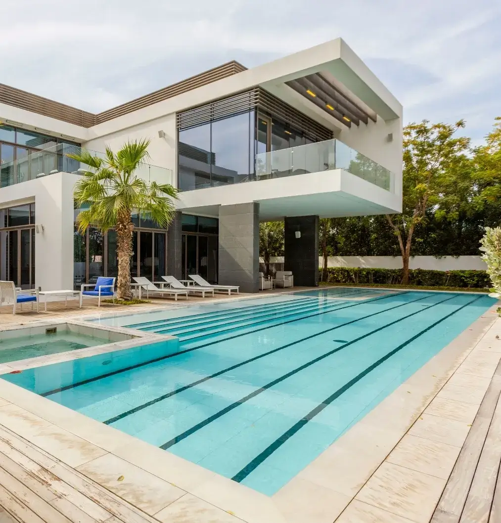 Modern Pool Renovation in South Florida completed by Summer Point